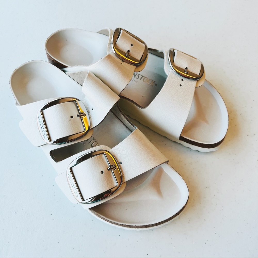 Birkenstock White NWOT Classic Sandals Ladies 10